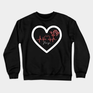 The illustration design for Valentine's Day celebration  - For romantic love, friendship, and admiration. Crewneck Sweatshirt